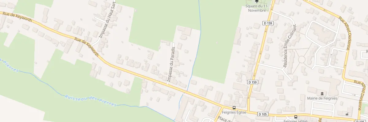 Plan du 6 Imp Paradis à Feignies