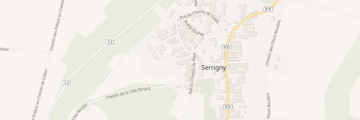 Plan du 3 Imp de Fleys à Serrigny