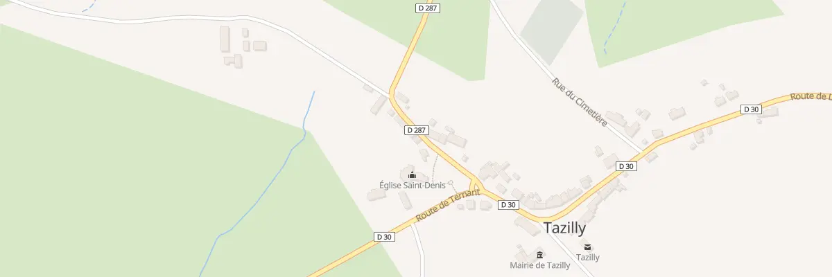Plan du 69 Rte de Fléty à Tazilly
