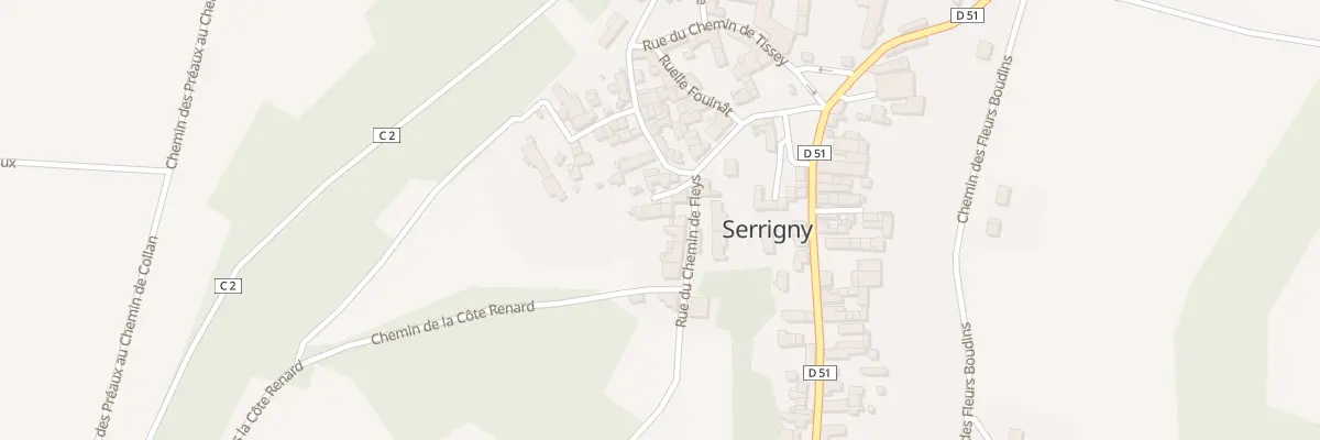 Plan du 4 Rue du Chem de Fleys à Serrigny
