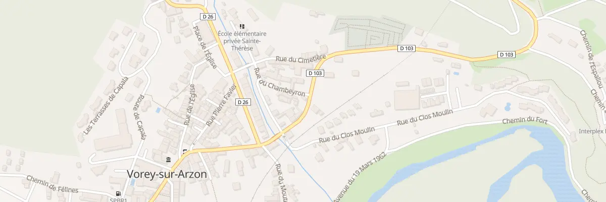 Plan du 20A Rue du Chambeyron à Vorey