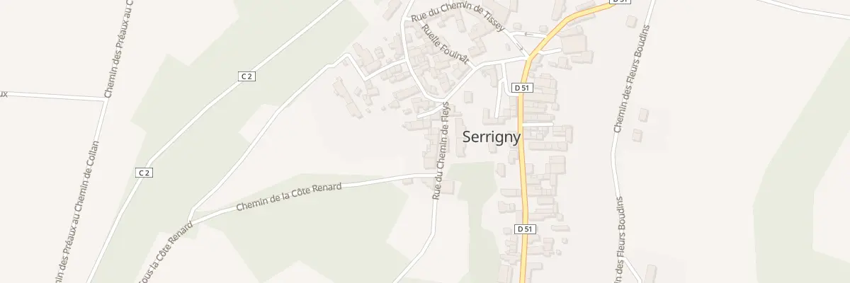 Plan du 6 Rue du Chem de Fleys à Serrigny