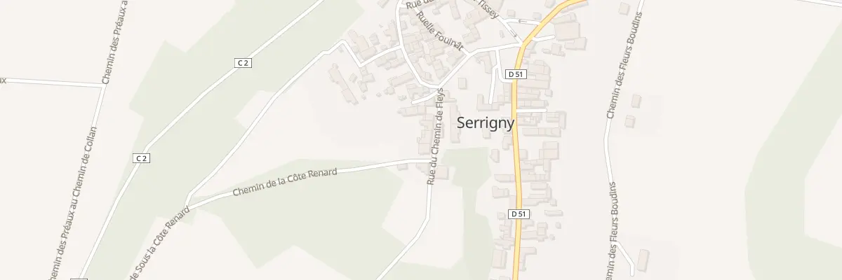 Plan du 8 Rue du Chem de Fleys à Serrigny