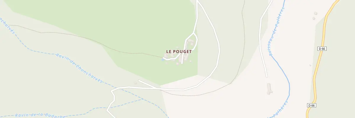 Plan du 5042 Le Pouget à Pourcharesses