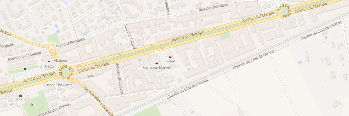 Plan du 1358 Av de l’Europe à Castelnau-le-Lez