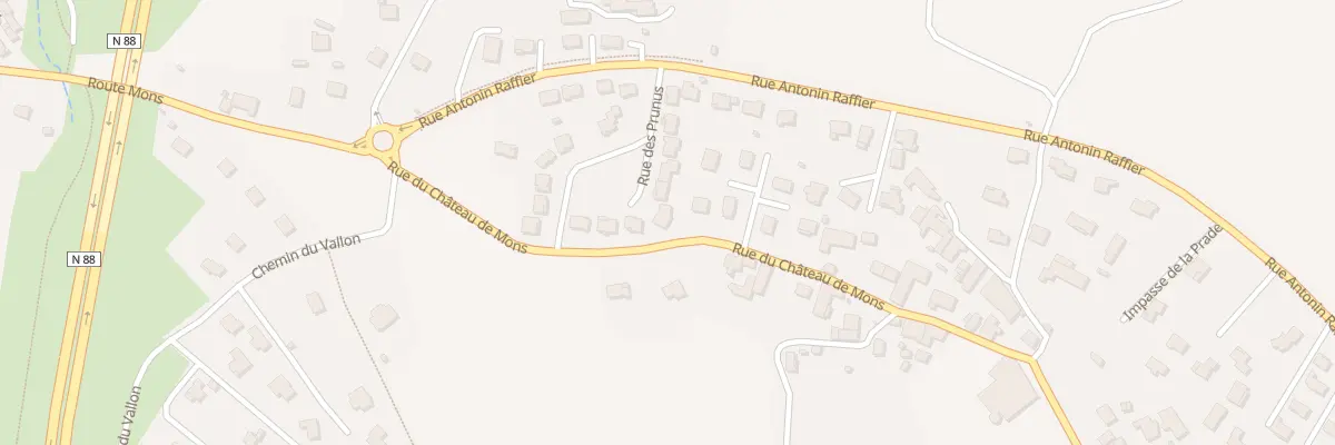 Plan du 8 Rue Des Prunus au Puy-en-Velay