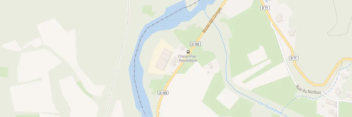 Plan du 3 Rte des Gorges à Chaspinhac