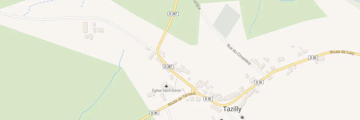 Plan du 64 Rte de Fléty à Tazilly