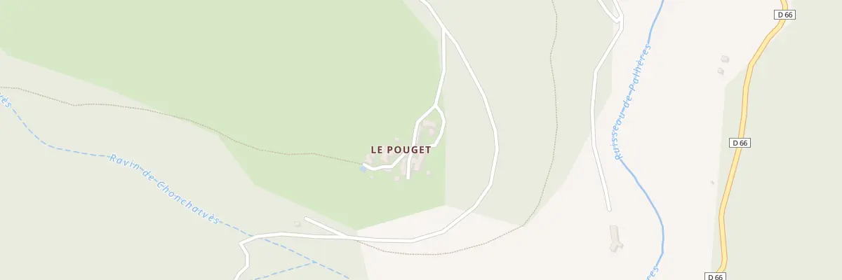 Plan du 5258 Le Pouget à Pourcharesses