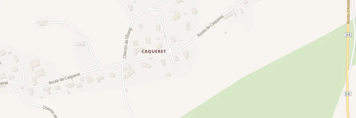 Plan du 846 Rte de Caqueret à Saint-Haon-le-Vieux