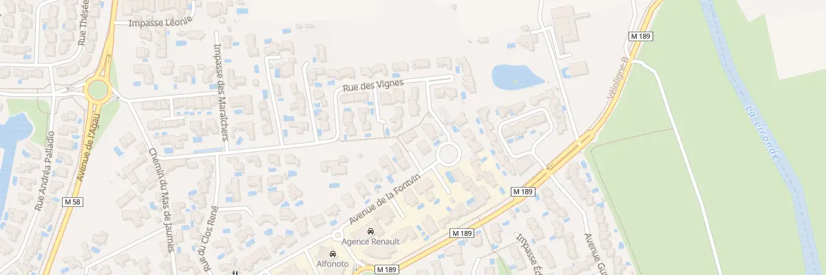 Plan du 25 Av de la Fontvin à Lattes