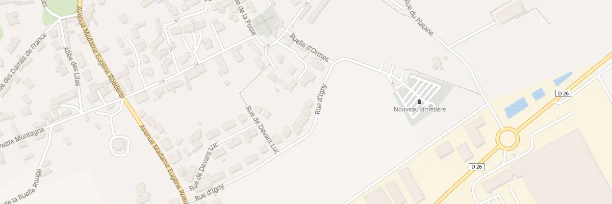 Plan du 27 Rue d’Igny à Gueux