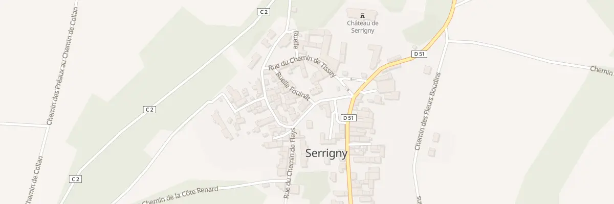 Plan du 8 Rue du Grand Courtin à Serrigny