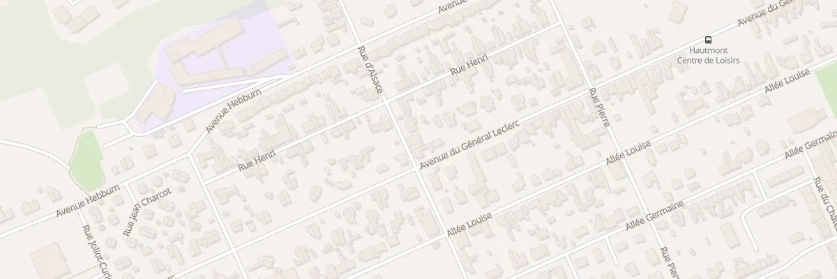 Plan du 44 Rue d’Alsace à Hautmont