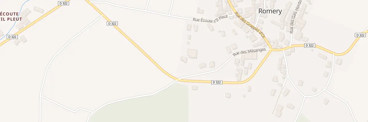 Plan du 20 Rue des Mésanges à Romery