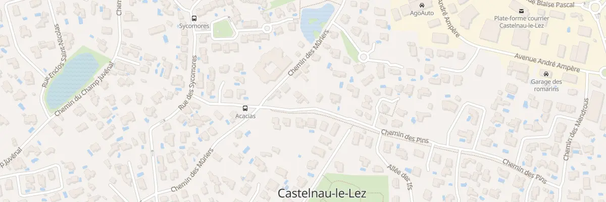 Plan du 9005 Che des Pins à Castelnau-le-Lez