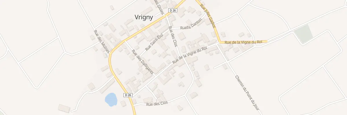 Plan du 6 Rue des Clos à Vrigny