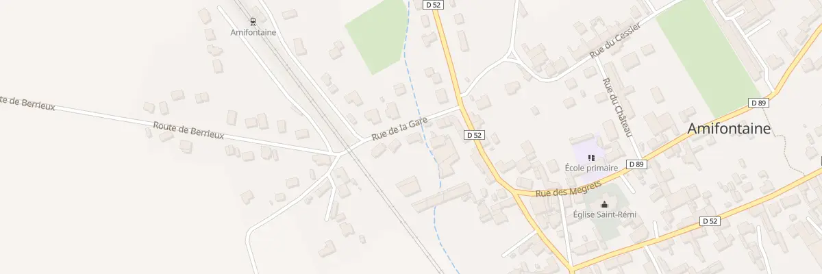 Plan du 3 Rue de la Gare à Amifontaine