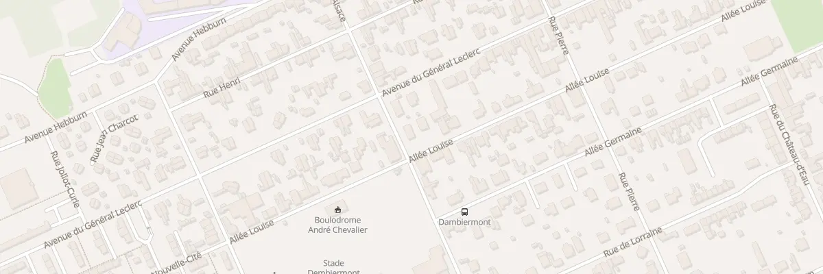 Plan du 54 Rue d’Alsace à Hautmont