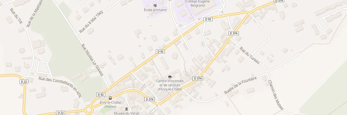 Plan du 14 Rue Denfert Rochereau à Ervy-le-Châtel