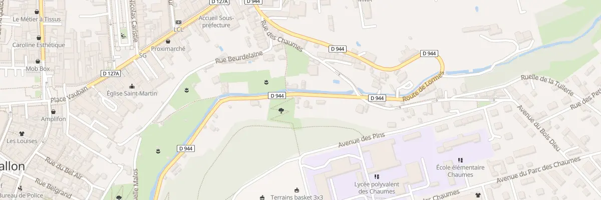 Plan du 23 Rte de Lormes à Avallon