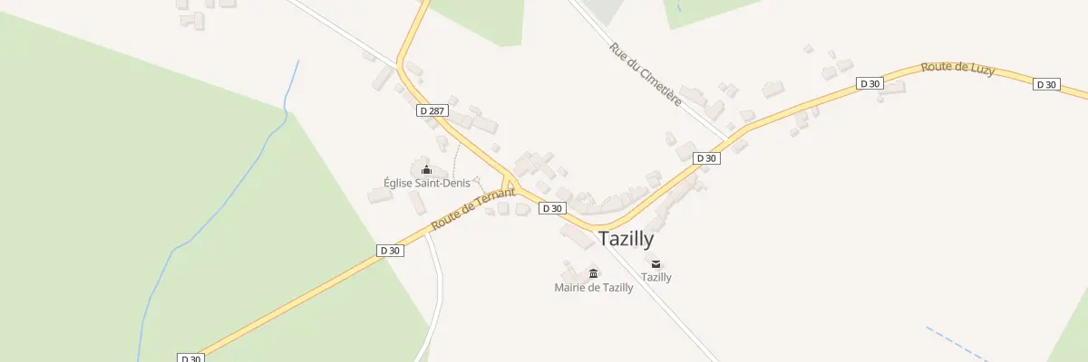 Plan du 25 Rte de Luzy à Tazilly