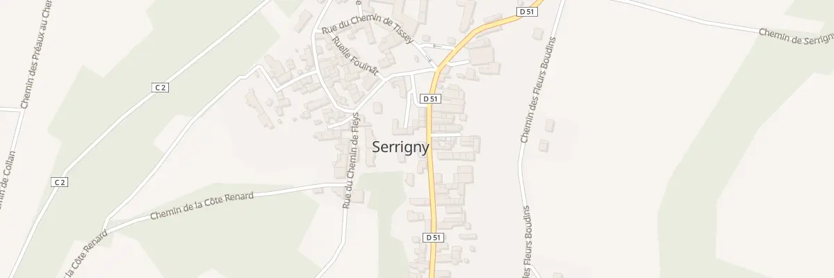 Plan du 6 Rue des Vallées à Serrigny