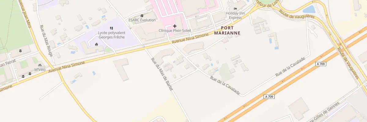 Plan du 590 Rue de la Cavalade à Montpellier