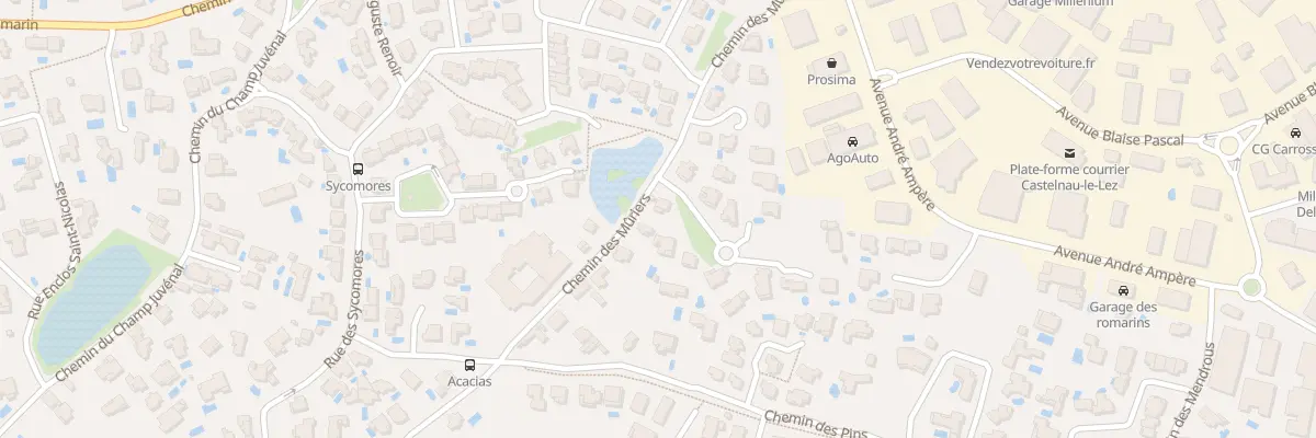 Plan du 394 Che des Mûriers à Castelnau-le-Lez