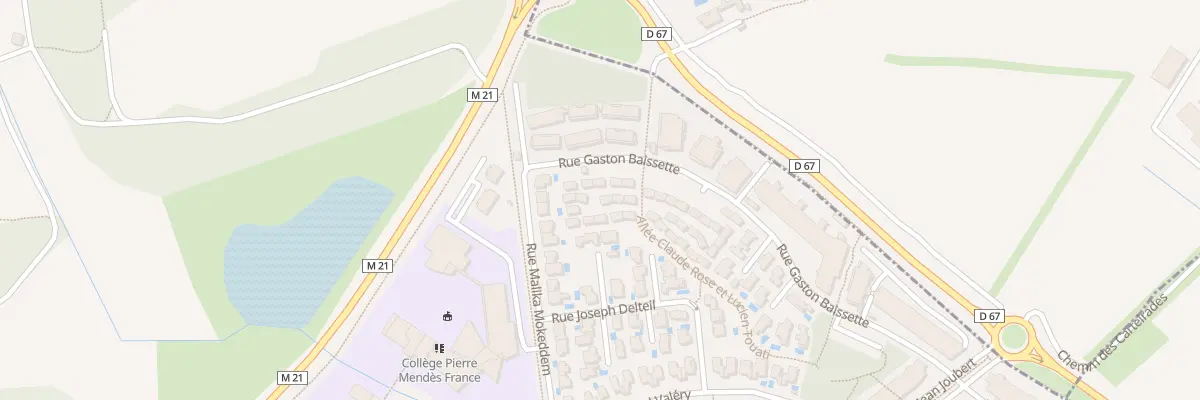 Plan du 1 Rue Gaston Baissette à Jacou