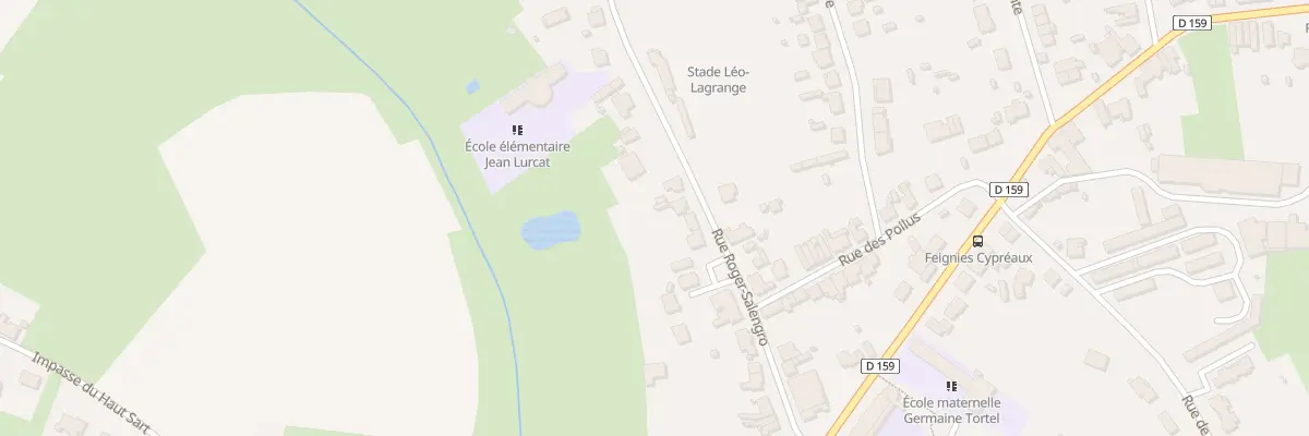 Plan du 27 Rue Roger Salengro à Feignies