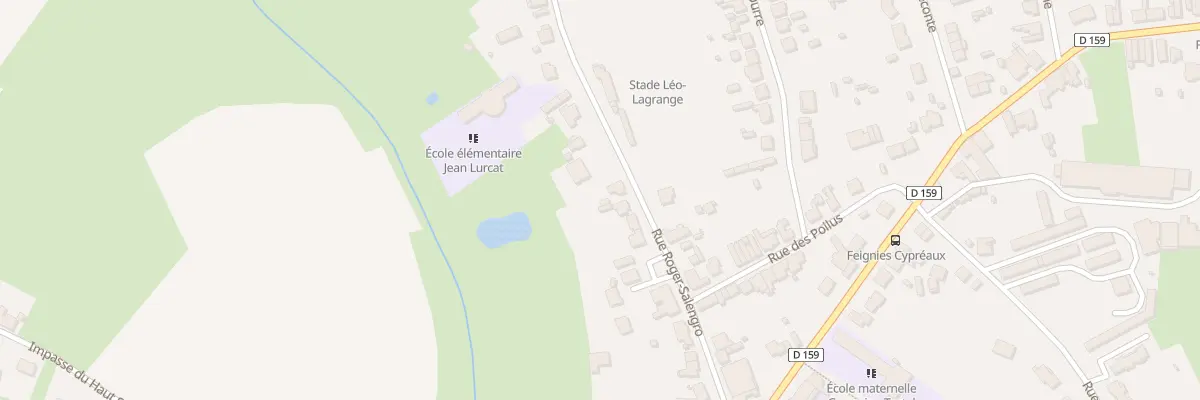 Plan du 29 Rue Roger Salengro à Feignies