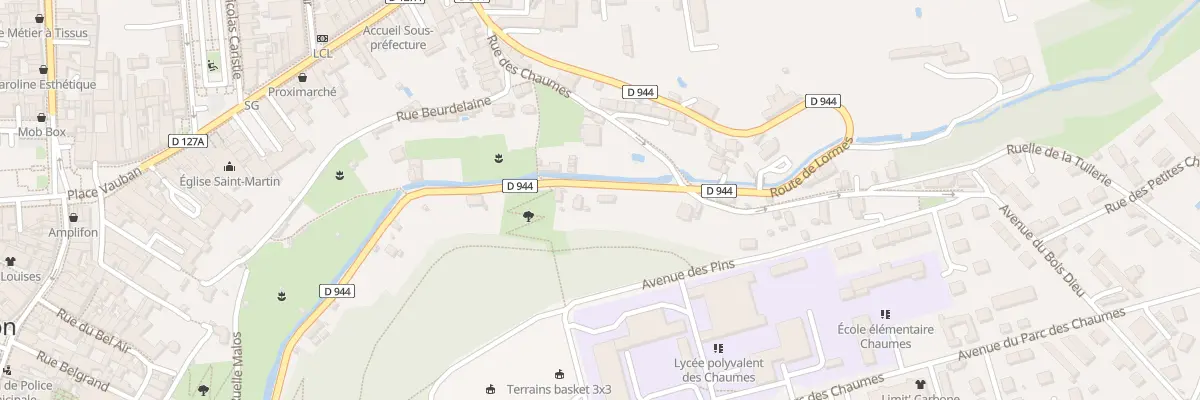 Plan du 21 Rte de Lormes à Avallon