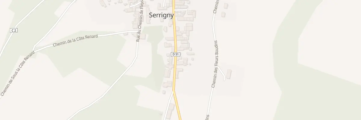 Plan du 29 Rue des Vallées à Serrigny