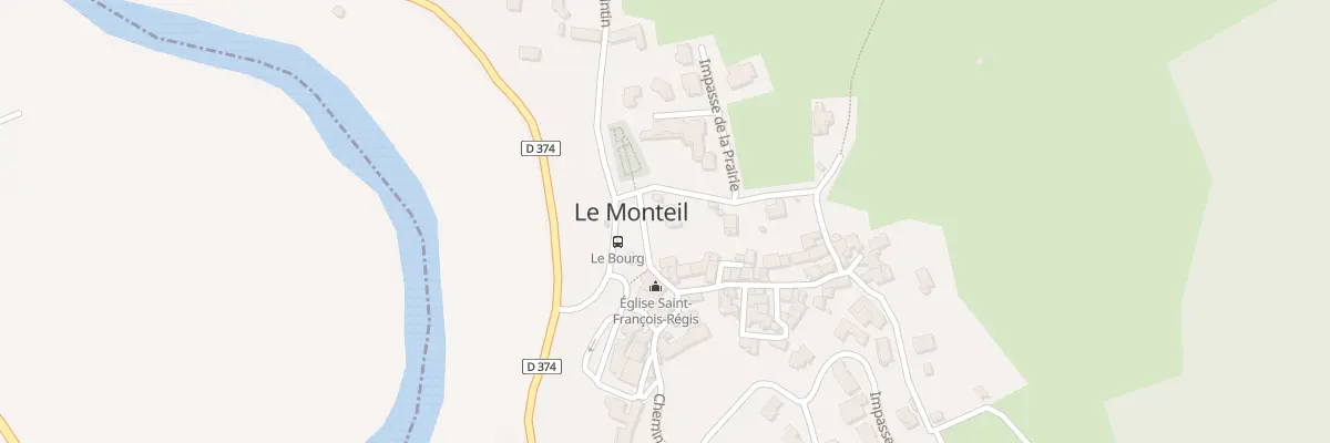 Plan du 8 Rue du Couderc au Monteil