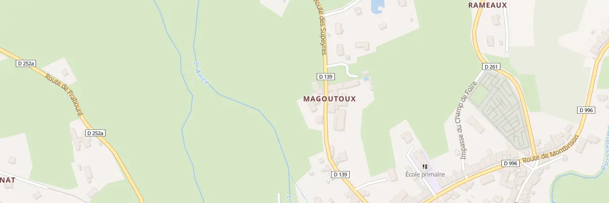 Plan du 5421 Magoutoux à Saint-Anthème