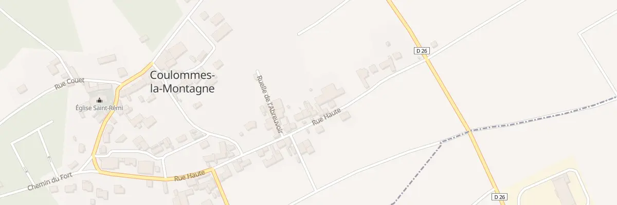 Plan du 19B Rue Haute à Coulommes-la-Montagne