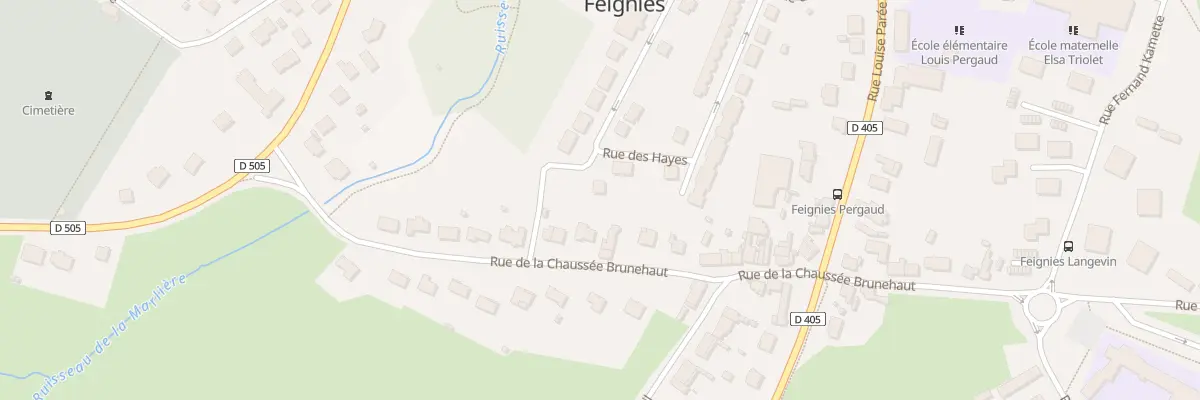 Plan du 23 Rue des Hayes à Feignies