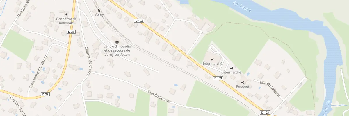 Plan du 34A Av Philibert Besson à Vorey