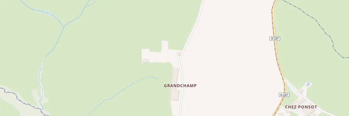 Plan du 605 Rte de Grandchamp à Neuvy-Grandchamp
