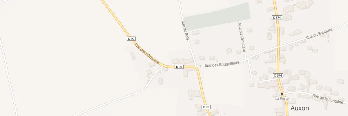 Plan du 438 Rue des Buchettes à Auxon