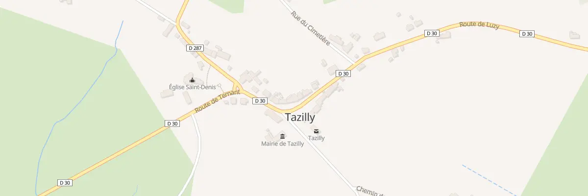 Plan du 115 Rte de Luzy à Tazilly