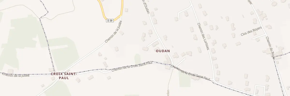Plan du 280 Che d’Oudan à Saint-Haon-le-Châtel