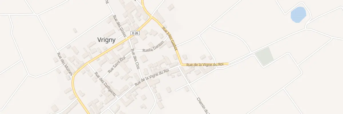 Plan du 6 Rue Jules Gadiot à Vrigny