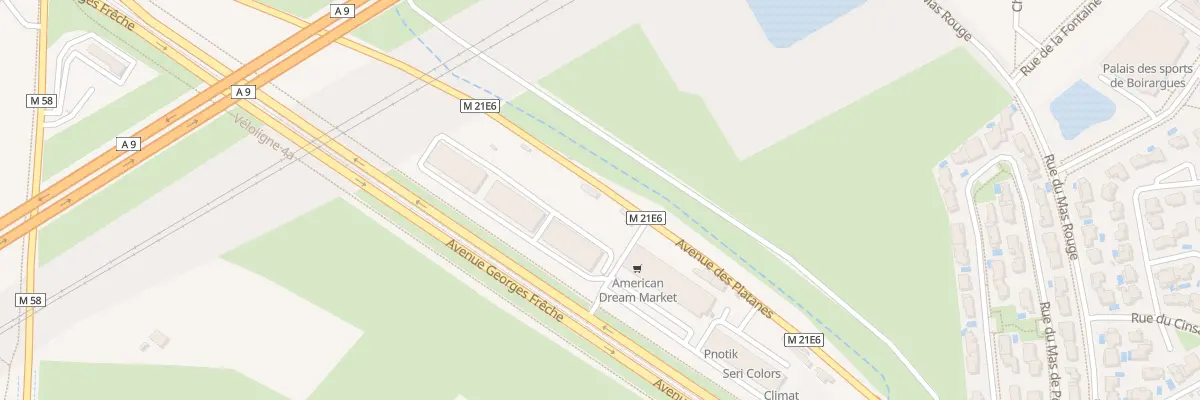Plan du 557 Av des Platanes à Lattes