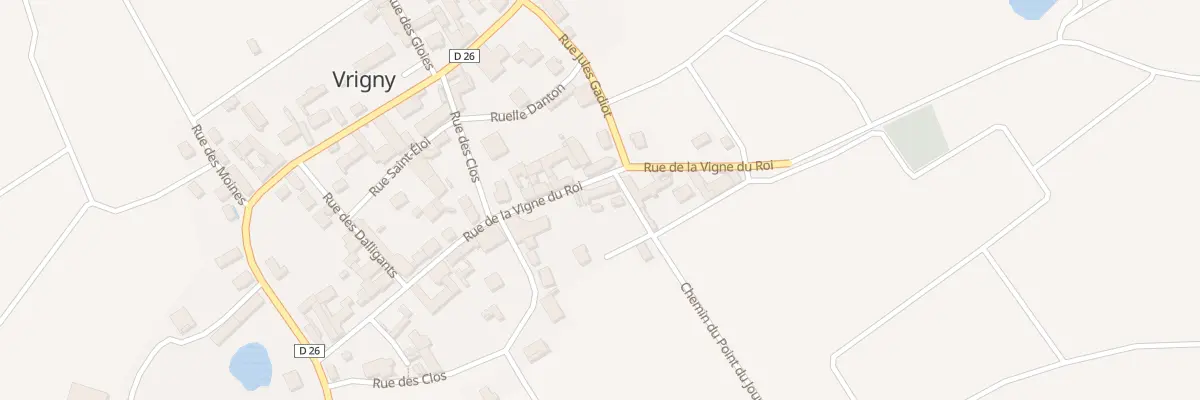 Plan du 9 Rue de la Vigne du Roy à Reims