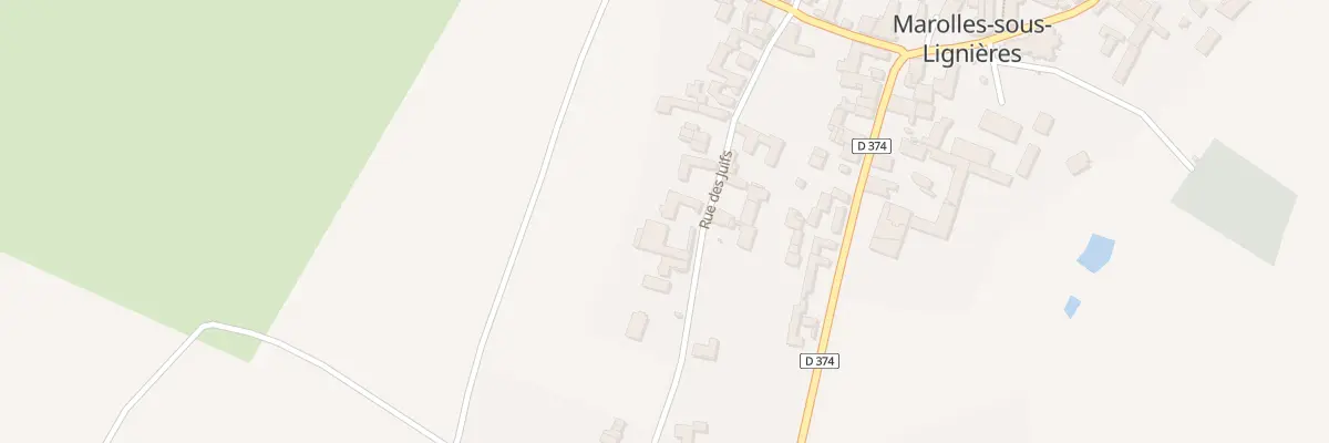 Plan du 9 Rue des Juifs à Marolles-sous-Lignières