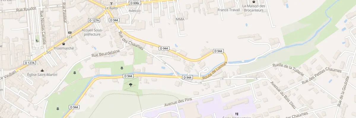 Plan du 18 Rte de Lormes à Avallon