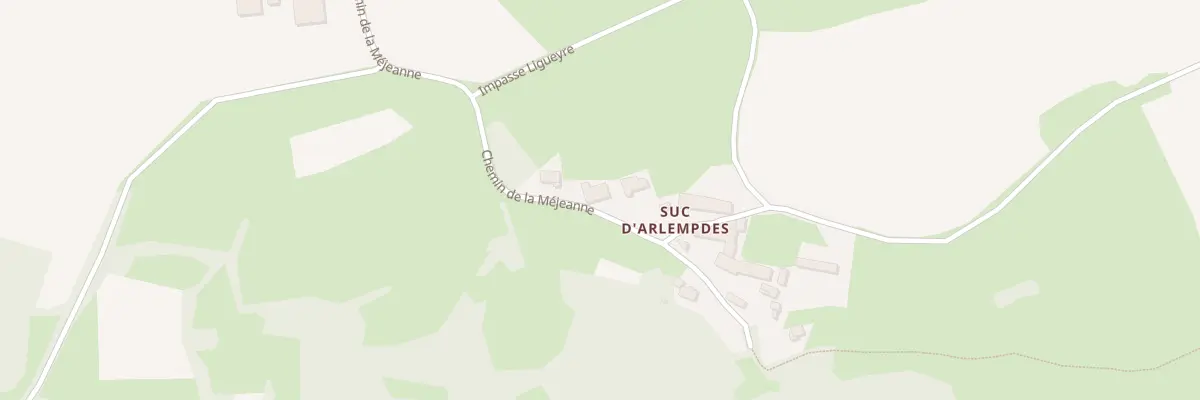Plan du 5037 Le Suc à Arlempdes