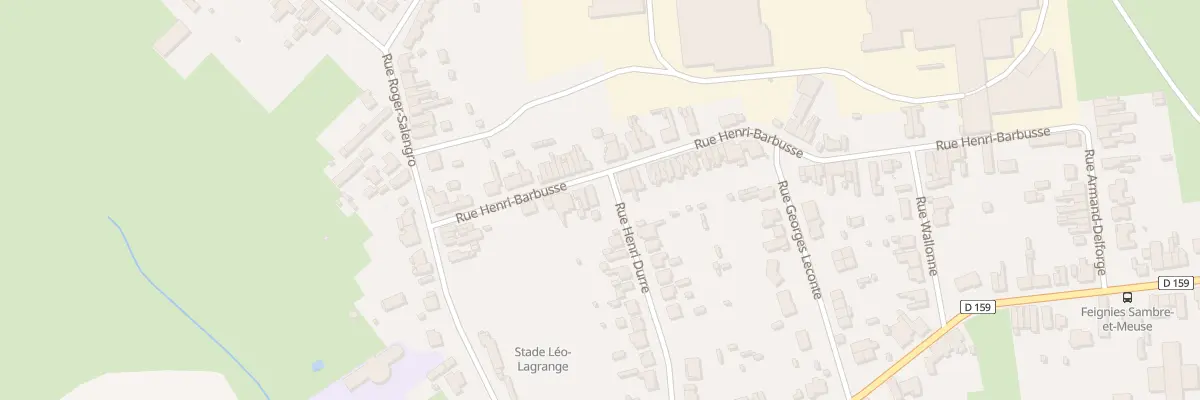 Plan du 10 Rue Henri Barbusse à Feignies